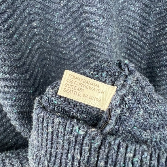 Tommy Bahama Quarter Zip Pullover Sweater Cashmere Cotton‎ Blend Size XL - Picture 6 of 11